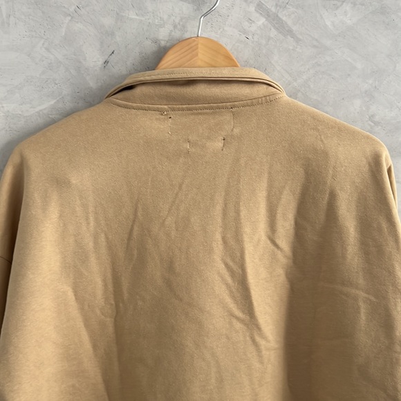 NWT Native Youth Long Sleeve Camel colour notch Collar thick Cotton. Size XL - Picture 6 of 7